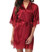 Load image into Gallery viewer, Lace Satin Nightwear